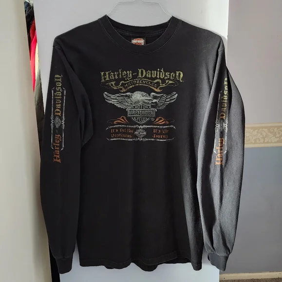 トップス 90s Vintage Harley-Davidson Long Sleeve Vintage 90s Harley Davidson Long Sleeve T Shirt | eBay